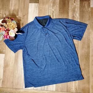 Wrangler Men's Dark Blue 20X Advanced Comfort Short Sleeve Performance Polo